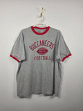Camiseta Reebok NFL Tampa Bay Buccaneers - Talla XL - Gris - Estilo Ringer - Grado A
